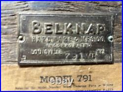 ANTIQUE Vintage VERY RARE BELKNAP MODEL 791 TUBE RADIO FOR PARTS OR REPAIR