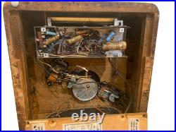 Admiral 6RT43A Vintage 1940s Tube Radio Phonograph 78 RPM Record Player Parts