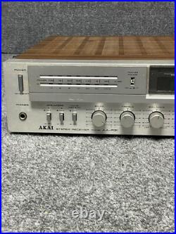 Akai AA-R31 Vintage? AM/FM Stereo Receiver Amplifier in Brown For Parts