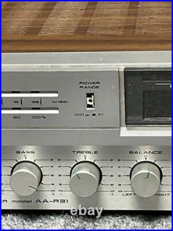 Akai AA-R31 Vintage? AM/FM Stereo Receiver Amplifier in Brown For Parts