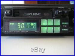 Alpine 7502 Car Am/fm Cassette Shaft Radio Vintage Knob RCA pre out