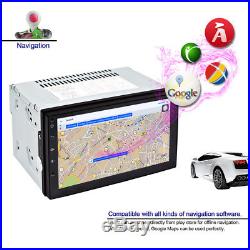 Android 6.0 7'' 2DIN TFT Capacitive Touch Screen WIFI Car Stereo Radio +GPS Navi