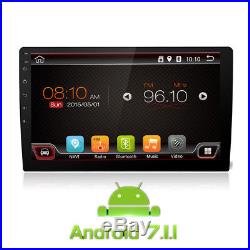 Android 7.1.1 Double 2Din 10.1 Touch Quad-Core Car Stereo Radio GPS Nav TPMS FM