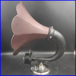 Antique 1920's Amplion AR-19 Horn Radio Speaker Wood Bell Untested Parts/Repair