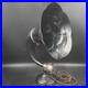Antique-1920-s-Burns-Horn-Radio-Speaker-Black-Pyralin-Bell-Untested-Parts-Repair-01-rpjy