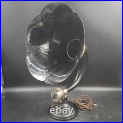 Antique 1920's Burns Horn Radio Speaker Black Pyralin Bell Untested Parts/Repair
