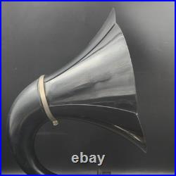 Antique 1920's Burns Horn Radio Speaker Black Pyralin Bell Untested Parts/Repair