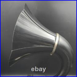 Antique 1920's Burns Horn Radio Speaker Black Pyralin Bell Untested Parts/Repair