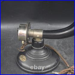 Antique 1920's Burns Horn Radio Speaker Black Pyralin Bell Untested Parts/Repair