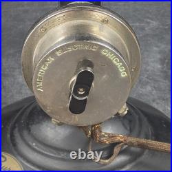 Antique 1920's Burns Horn Radio Speaker Black Pyralin Bell Untested Parts/Repair