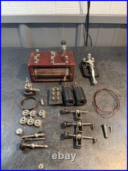 Antique B. W. Whitehurst Crystal Radio Set Telegraph Morse Key Parts
