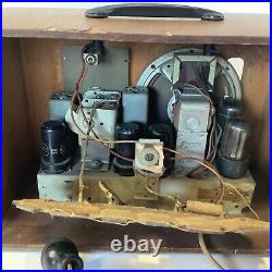 Antique Emerson Kilocycles Tube Radio AS-IS FOR PARTS OR REPAIR