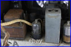 Antique Lafayette Tube Radio in Wood Case Nice Vintage Condition For Parts