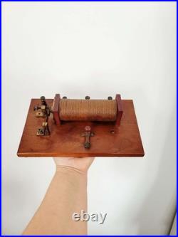 Antique Scientific Radio Transmitter Spark Induction Coil