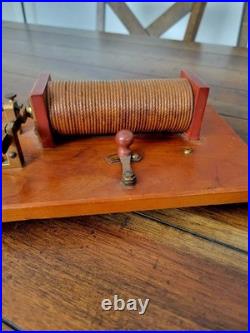 Antique Scientific Radio Transmitter Spark Induction Coil