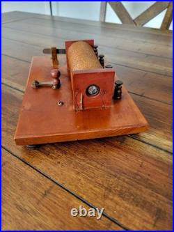 Antique Scientific Radio Transmitter Spark Induction Coil