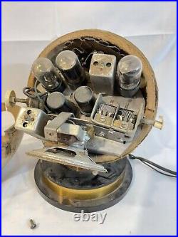 Antique Trophy Baseball Radio Vintage Tube Radio For Parts Or Repair