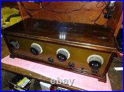 Antique Tube Radio Atwater Kent Large 7 tubes Parts Or Repair RCA