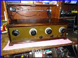 Antique Tube Radio Atwater Kent Large 7 tubes Parts Or Repair RCA