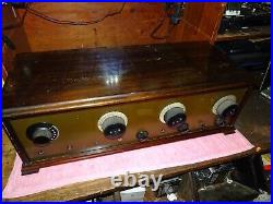 Antique Tube Radio Atwater Kent Large 7 tubes Parts Or Repair RCA