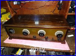 Antique Tube Radio Atwater Kent Large 7 tubes Parts Or Repair RCA