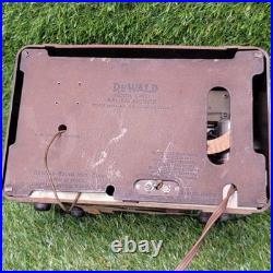 Antique Vintage AM FM DeWald Tube Receiver circa 1951 (Parts Or Repair)