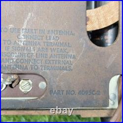Antique Vintage AM FM DeWald Tube Receiver circa 1951 (Parts Or Repair)