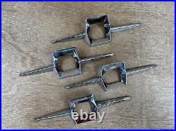 Antique Vintage Auto Car Chrome Trim Accent Parts 4 Matching Do you know