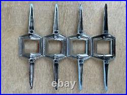 Antique Vintage Auto Car Chrome Trim Accent Parts 4 Matching Do you know