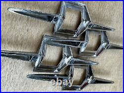 Antique Vintage Auto Car Chrome Trim Accent Parts 4 Matching Do you know