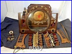 Antique Vintage Crosley 1063cp Radio Parts Restoration Airplane Dial Bake Lite