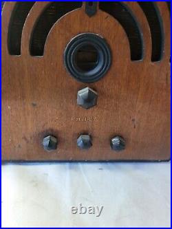 Antique Vintage Wood Philco Radio Model 60 SELLING AS PARTS PARTS