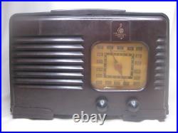 As-is parts / repair vintage Emerson Tube Radio brown Bakelite DW-330B Deco