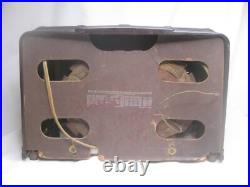 As-is parts / repair vintage Emerson Tube Radio brown Bakelite DW-330B Deco