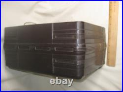 As-is parts / repair vintage Emerson Tube Radio brown Bakelite DW-330B Deco
