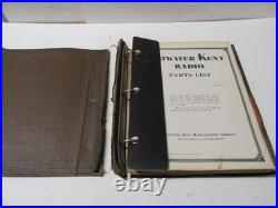 Atwater Kent Service Manual & Parts List Binder c 1928 Various AK Models