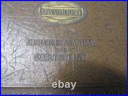 Atwater Kent Service Manual & Parts List Binder c 1928 Various AK Models