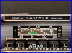 BECKER EUROPA STEREO 772 Vintage Classic Car Radio +BLUETOOTH+MODERN INTERNALS