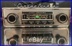 BECKER EUROPA Vintage Chrome Classic Car 108 FM RADIO +MP3 1YR WARRANTY RESTORED