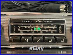 BECKER EUROPA Vintage Chrome Classic Car 108 FM RADIO +MP3 1YR WARRANTY RESTORED