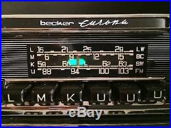 BECKER EUROPA Vintage Chrome Classic Car FM RADIO +MP3 MINT 1 YEAR WARRANTY