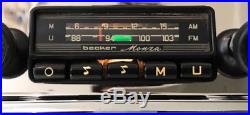 BECKER MONZA Vintage Chrome Classic Car FM RADIO +MP3 MINT RESTORED 1YR WARRANTY