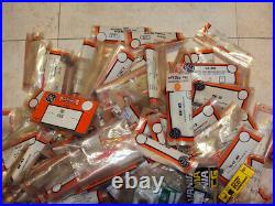 BIG lot of over 130 Vintage ECG, GE, Sylvania parts in original plastic bags