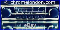 BLAUPUNKT COBURG AUTOSEEK Vintage Chrome Classic Car FM Radio +MP3 1 YR WARRANTY