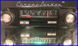 BLAUPUNKT Compact Vintage Chrome Classic Car FM Radio +MP3 WARRANTY REFURBISHED