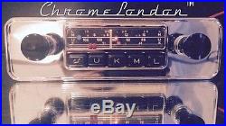 BLAUPUNKT ESSEN 12+/- Vintage Chrome Classic Car FM Radio +MP3 FULLY RESTORED