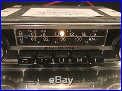 BLAUPUNKT ESSEN Vintage Chrome Classic Car FM Radio +MP3 WARRANTY REFURBISHED