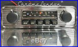 BLAUPUNKT FRANKFURT US Vintage Chrome Classic Car FM Radio +MP3 WARRANTY Porsche