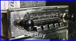 BLAUPUNKT NEW YORKER Vintage Chrome Classic Car US 108FM RADIO +MP3 1YR WARRANTY