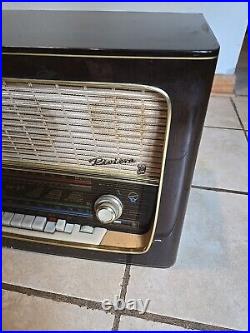 Blaupunkt Riviera 3D German Tube Radio AM FM SW Type 2643 For Parts Or Repair